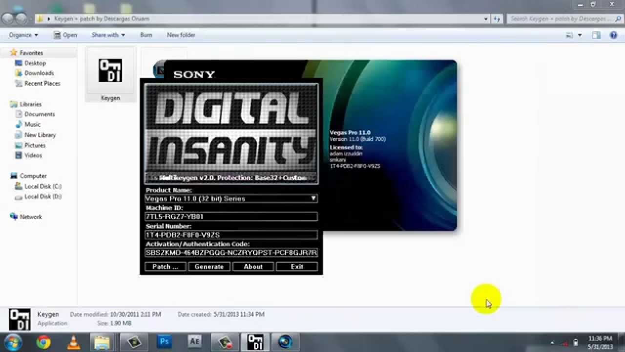 Sony Vegas Pro 11 Keygen Authentication Code Not Working